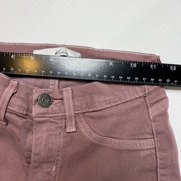 Kancan Jeans Women's Size 24x30 Skinny, Mauve Pink, Low Rise - Picture 5 of 11